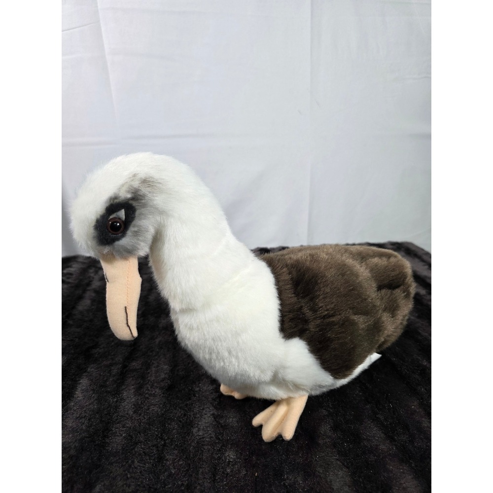 Jaag Laysan Albatross Plush Stuffed Animal Realistic Seabird Brown White Bird